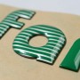 Letter Cut Domed Stickers